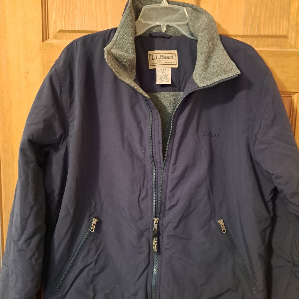 L.L. Bean Men's Navy and Heather Gray Lightweight Jacket